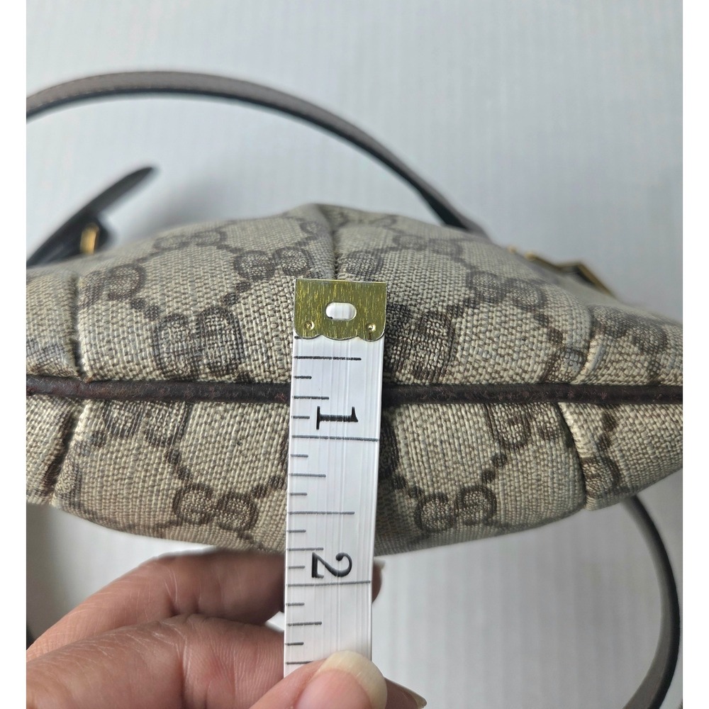 Gucci Accessory Collection GG Supreme Vintage Crossbody Bag Brown Monogram - Picture 8 of 15
